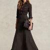 Černé dámské Maxisukně Ralph Lauren Taffeta Mermaid