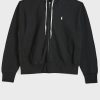 Černá dámská mikina se stahovací šňůrkou Ralph Lauren Logo