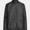 Černé dámské mikiny Ralph Lauren Hybrid Quarter-Zip