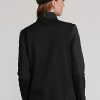 Černé dámské mikiny Ralph Lauren Hybrid Quarter-Zip