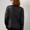 Černé dámské motorkářské bundy Ralph Lauren Keven Lambskin
