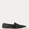 Černé dámské nazouvací tenisky Ralph Lauren Jinny Woven