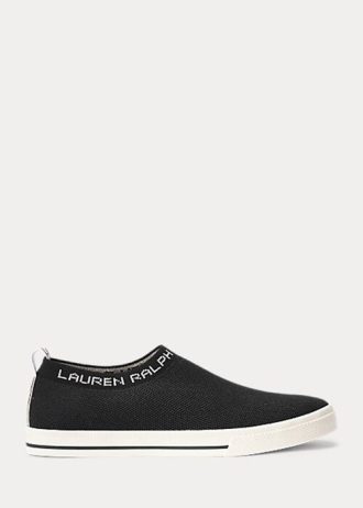 Černé dámské nazouvací tenisky Ralph Lauren Jordyn Černé dámské nazouvací tenisky Ralph Lauren Jordyn