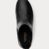 Černé dámské nazouvací tenisky Ralph Lauren Rylee Burnished Leather