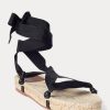 Černé dámské šněrovací sandály Ralph Lauren