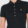 Černé dámské polokošile Ralph Lauren Button Detail Shirt Černé dámské polokošile Ralph Lauren Button Detail Shirt