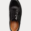 Černé dámské Ralph Lauren Jinett Suede & Kožené nízké tenisky Černé dámské Ralph Lauren Jinett Suede & Kožené nízké tenisky