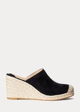 Černé dámské Ralph Lauren Pennie Suede Espadrille