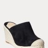 Černé dámské Ralph Lauren Pennie Suede Espadrille Černé dámské Ralph Lauren Pennie Suede Espadrille