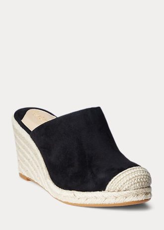 Černé dámské Ralph Lauren Pennie Suede Espadrille