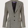 Černé dámské sako Ralph Lauren The Tweed Blazers