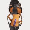 Černé dámské sandály z teletiny Ralph Lauren Dakota Černé dámské sandály z teletiny Ralph Lauren Dakota
