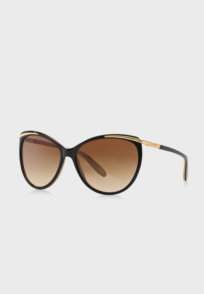Černé dámské sluneční brýle Ralph Lauren 0RA5150 Cat Eye