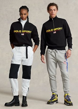 Černé dámské sportovní fleecové mikiny Ralph Lauren Polo Černé dámské sportovní fleecové mikiny Ralph Lauren Polo