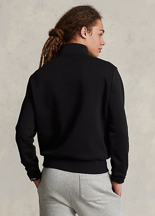 Černé dámské sportovní fleecové mikiny Ralph Lauren Polo Černé dámské sportovní fleecové mikiny Ralph Lauren Polo