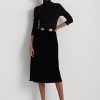 Černé dámské sukně Ralph Lauren Velvet A-Line