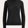 Černé dámské svetry Ralph Lauren Cashmere Crewneck Černé dámské svetry Ralph Lauren Cashmere Crewneck