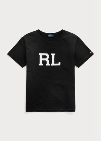Černé dámské trička Ralph Lauren Rl Logo Jersey