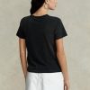 Černé dámské trička Ralph Lauren Rl Logo Jersey Černé dámské trička Ralph Lauren Rl Logo Jersey