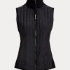 Černá dámská vesta Ralph Lauren Hybrid Performance Full-Zip