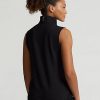 Černá dámská vesta Ralph Lauren Hybrid Performance Full-Zip