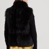 Černá dámská vesta Ralph Lauren Shearling