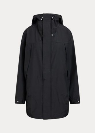 Černá dámská voděodolná větrovka s kapucí Ralph Lauren