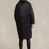 Černé dámské voděodpudivé péřové kabáty Ralph Lauren