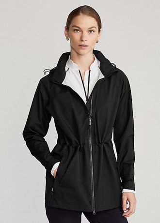 Černé dámské vodoodpudivé bundy Ralph Lauren