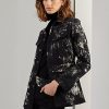 Černé dámské zdobené džínové bundy Ralph Lauren Bacall
