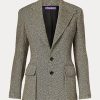 Černé/krémové dámské bundy Ralph Lauren The Tweed Černé/krémové dámské bundy Ralph Lauren The Tweed