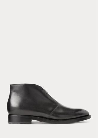 Černé pánské boty Ralph Lauren Frasco Calfskin Chelsea Boots