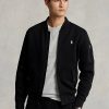 Černé pánské bundy Ralph Lauren Double-Knit Bomber