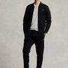 Černé pánské bundy Ralph Lauren Double-Knit Bomber