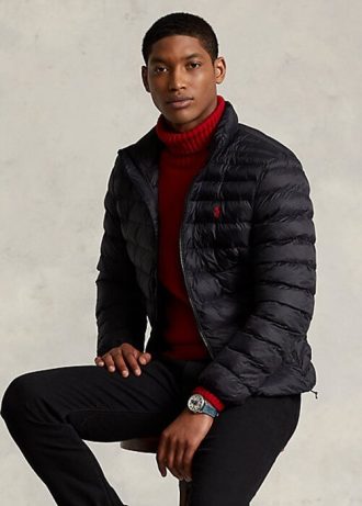 Černé pánské bundy Ralph Lauren The Packable