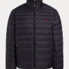 Černé pánské bundy Ralph Lauren The Packable