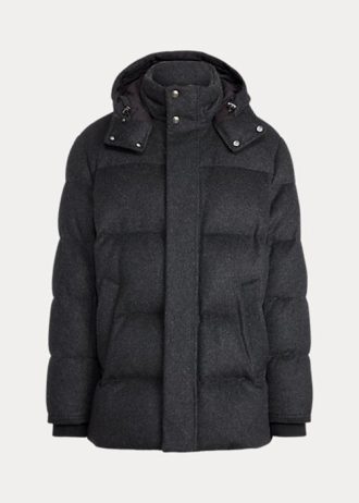 Černé pánské bundy ze směsi vlny Ralph Lauren Cameron