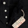 Černé pánské džíny Ralph Lauren Slim Fit černé na černé Selvedge Jeans