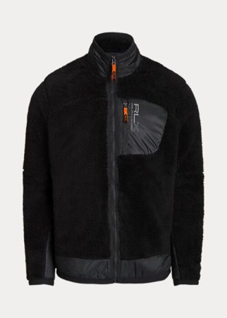 Černé pánské fleecové bundy Ralph Lauren Pile