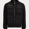 Černé pánské hybridní bundy Ralph Lauren odpuzující vodu