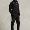Černé pánské hybridní bundy Ralph Lauren odpuzující vodu