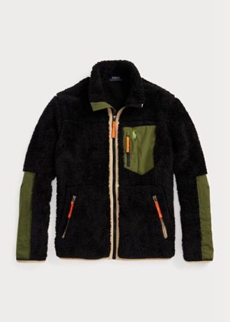 Černé pánské hybridní bundy Ralph Lauren proti větru