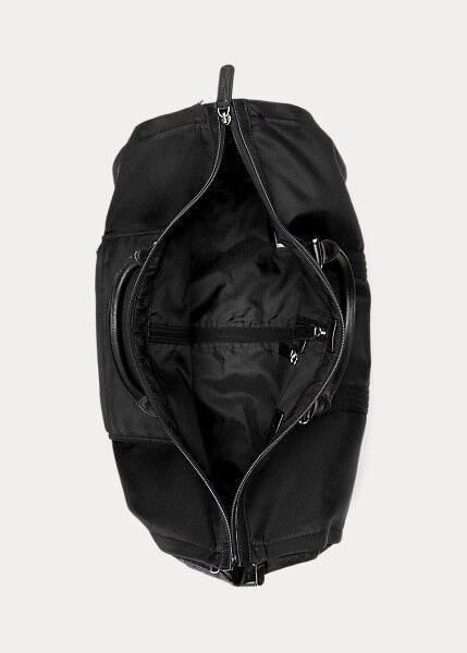 Černé pánské hybridní tašky Ralph Lauren s koženým lemem Černé pánské hybridní tašky Ralph Lauren s koženým lemem