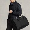 Černé pánské hybridní tašky Ralph Lauren s koženým lemem Černé pánské hybridní tašky Ralph Lauren s koženým lemem