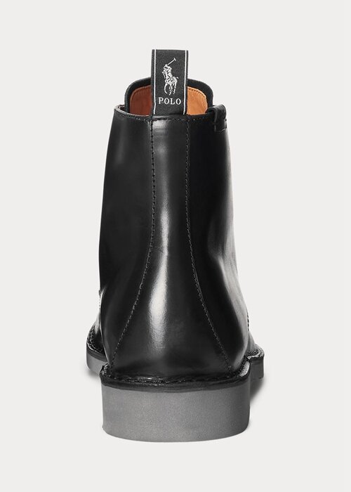Černé pánské kožené boty Ralph Lauren Talan Černé pánské kožené boty Ralph Lauren Talan
