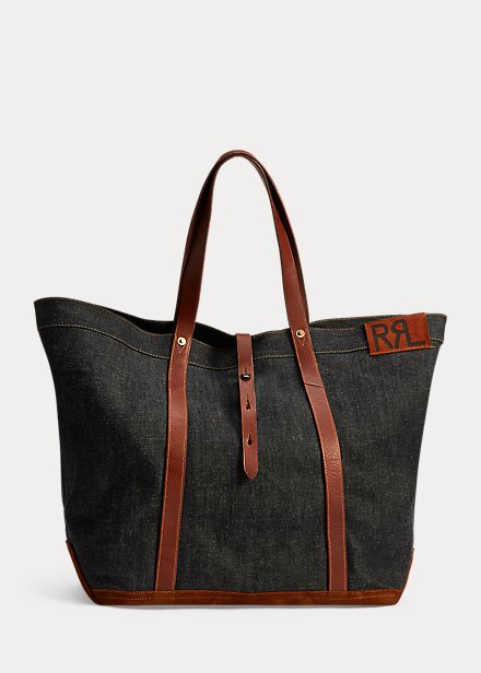 Černé pánské kožené džínové kabelky Ralph Lauren Černé pánské kožené džínové kabelky Ralph Lauren