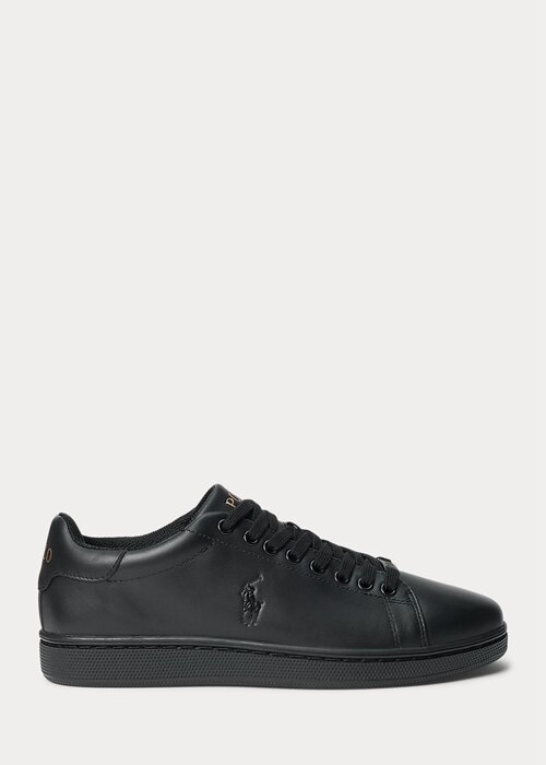 Černé pánské kožené tenisky Ralph Lauren Wilton Černé pánské kožené tenisky Ralph Lauren Wilton