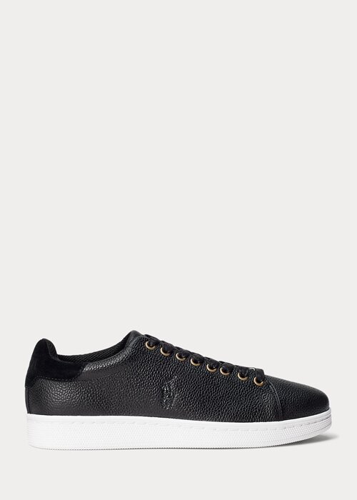 Černé pánské kožené tenisky Ralph Lauren Wilton Černé pánské kožené tenisky Ralph Lauren Wilton