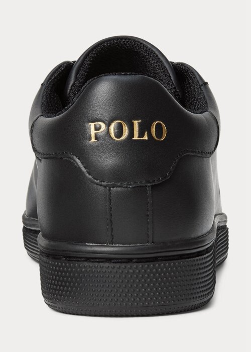 Černé pánské kožené tenisky Ralph Lauren Wilton Černé pánské kožené tenisky Ralph Lauren Wilton