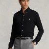 Černé pánské košile z peříčkové síťoviny Ralph Lauren Černé pánské košile z peříčkové síťoviny Ralph Lauren